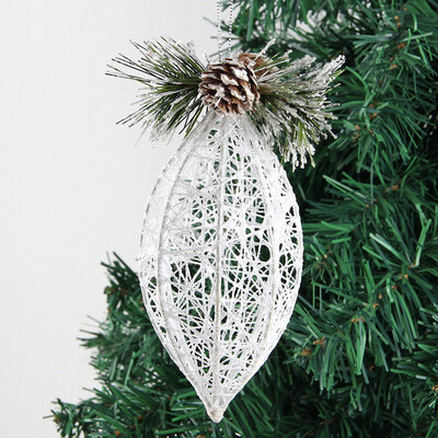 

FUNNYBUNNY Christmas Tree Pendant Crafts Loose Powder Handmade Winding Ball Pendant Christmas Tree Decorations