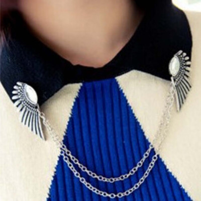 

Womens Fashion Rhinestone Angel Wings Collar Chain Necklaces