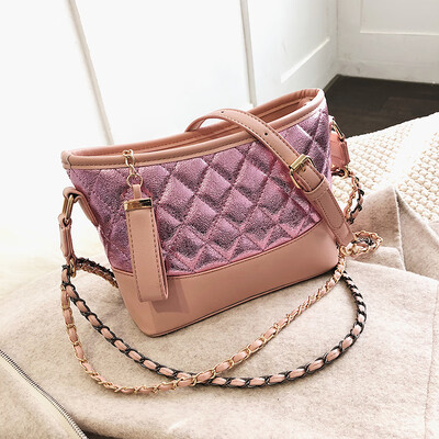 

Shangxin advanced Lingge chain bag girl 2019 early spring Korean version of chic oblique satchel 100 take one shoulder stray bag