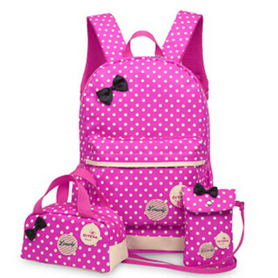 

3 PcsSet New waterproof Girl School Bags For Teenagers backpack women shoulder bags