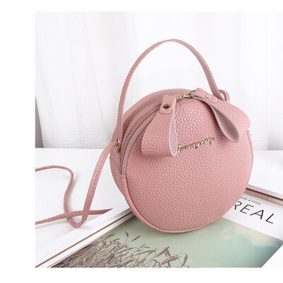 

Tailored Womens fashion bag simple design Messenger bag female mini round handbag