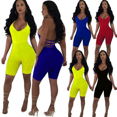 

Sexy Women&39s Sleeveless Bodysuit Leotard Top Blouse Romper Jumpsuit Playsuit Lingerie