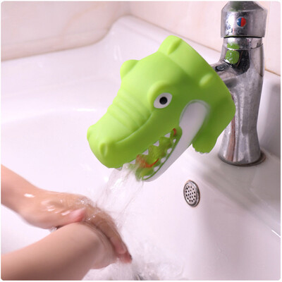 

Gobestart Kitchen Bathroom Duck Faucet Extender Sink Handle Extender Child Washing Green