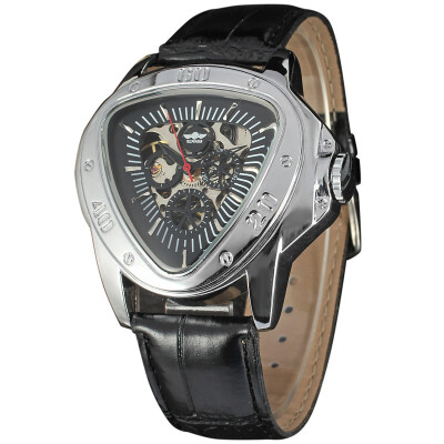 

Winner full hollow mens mechanical watch mens watch mens mechanical watch triangle