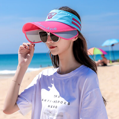 

Hat girl summer Korean version of the sky top sun hat shade UV big along the sun hat cycling out of the sun hat