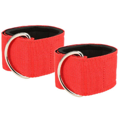 

2pcs Fitness Padded Ankle Straps for Cable Machines Adjustable Ankle Cuffs Glute Leg Workout