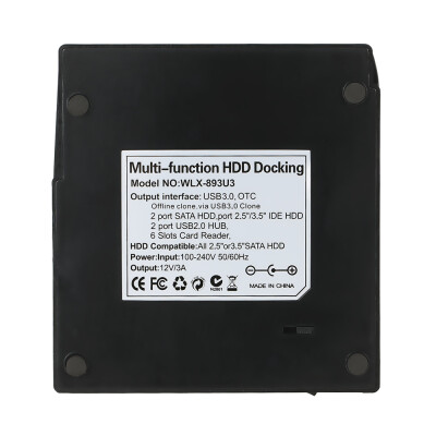 

Multifunctional 25" 35" USB 30 to 2 SATA Ports 1 IDE Port External HDD Hard Drive Docking Station Card Reader USB30 Hub with