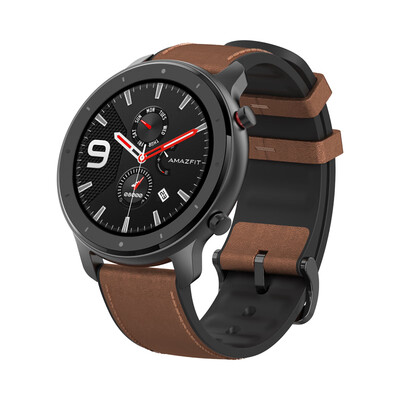 

Amazfit GTR 47mm Smart Fitness Watch with Heart Rate GPS NFC Black Dial Frame
