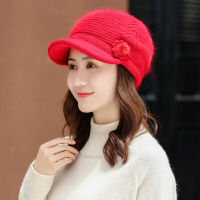 

Tailored Women Winter Warm Floral Cap Scarf Beret Baggy Knit Crochet Beanie Hat Ski Cap