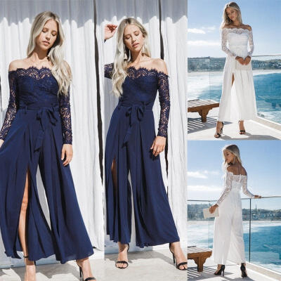 

Fashion Womens Holiday Off Shoulder Maxi Mesh Ladies Beach Party Cocktail Dress