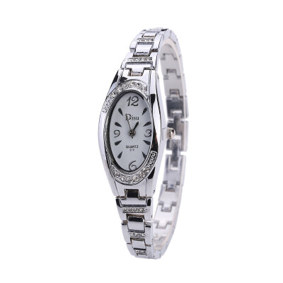 

Europe&the United States hot trend fashion ladies bracelet watch oval head set diamond alloy quartz watch