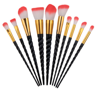 

Toponeto 10PCS Make Up Foundation Eyebrow Eyeliner Blush Cosmetic Concealer Brushes