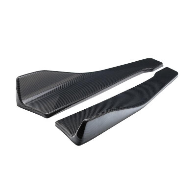 

Universal 2PCs Anti Scratch Car Rear Bumper Lip Diffuser Splitter Carbon Fiber