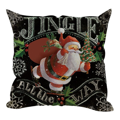 

Tailored Christmas Pillow Cover Pillowcases Decorative Sofa Cushion Cover 45x45cm