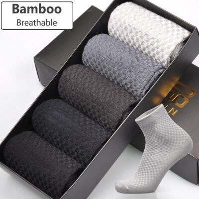 

New Casual Business Men Socks Cotton Anti-Bacterial Breatheable Men Long Socks