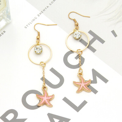 

In 2019 the new brand design asymmetric starfish starfish earrings for women