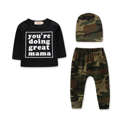 

Canis Kids Baby Boys Camo Denim Outfits Tops T-shirt Pants Trousers Clothes Set