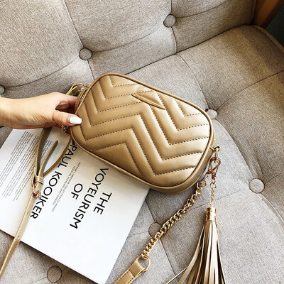 

Ins summer new fashion small bag girl new 2019 Korean version 100 lap chic chain single shoulder oblique bag tide