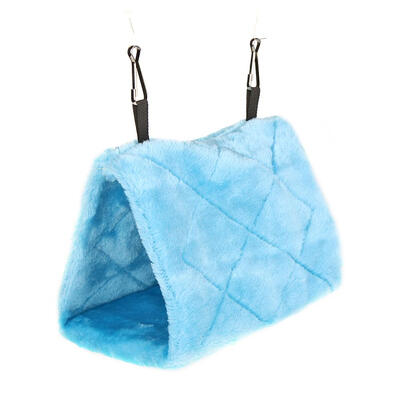 

Warm Soft Plush Birds Parrot Hammock Nest Pets Hang Bed Cave Cage Hut House