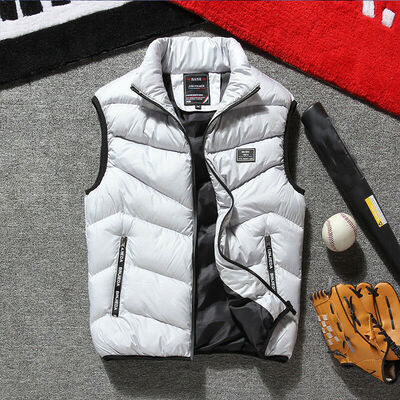 

Winter Warm Mens Cotton Padded Sleeveless Jacket Vest Waistcoat Parka L-4XL