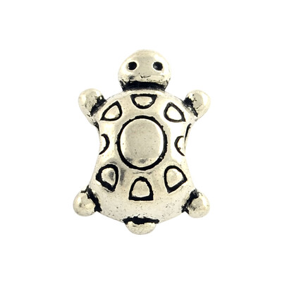 

Tibetan Style Alloy European Beads Cadmium Free & Nickel Free & Lead Free Tortoise Antique Silver 145x10x8mm