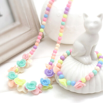 

Love Children Suit Baby Sweet Necklacebracelet Lovely Cartoon Acrylic Resin Hair Accessories Summer Style Wholesale