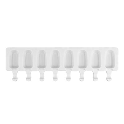 

8-grids Ice Cream Mold Makers Silicone DIY Ice Cube Moulds Dessert Tray