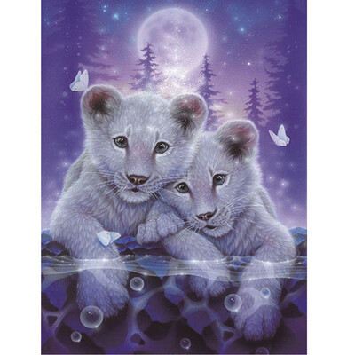 

JPGIF 5D Embroidery Paintings Rhinestone Pasted DIY Diamond Painting Cross Stitch