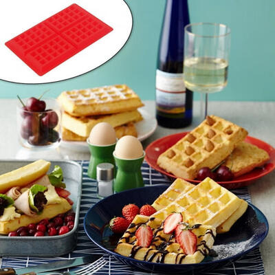 

2017 New Cake Tools Safety Waffles Cake Chocolate Pan Silicone Mold Baking Mould Kitchen