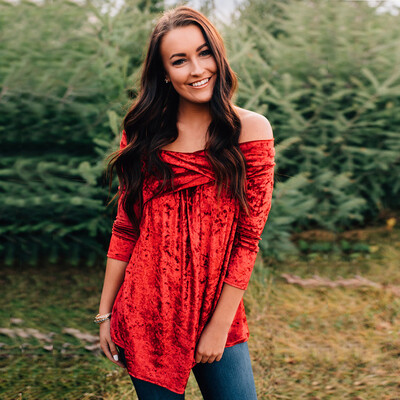 

Nomeni Women Velvet Off The Shoulder Long Sleeve Pullover Tops Blouse Shirt