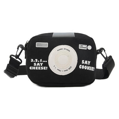 

Creative Camera Shaped Shoulder Handbags Women Canvas Small Crossbody Bags