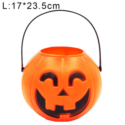 

Halloween Pumpkin Candy Holder Trick-or-treat Bucket Basket Pail Party Decor