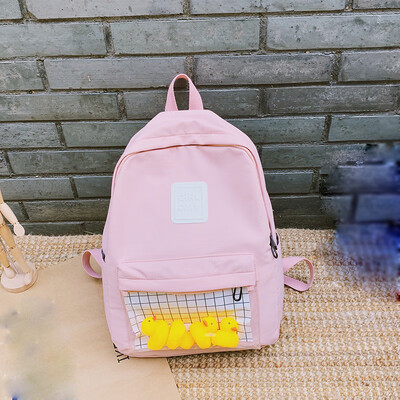 

Female School Bag Female Large Capacity Student Backpack Canvas Campus Backpack