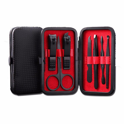 

OLOEY Stone Pattern Case1 set 7pcs Nail Clipper Kit Nail Care Set Pedicure Set Tools