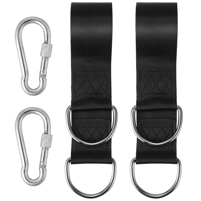 

Tree Swing Straps 49ft Tree Hammocks Straps Holds Up to 1102lb with Safer Carabiner Hooks Hanging Kit