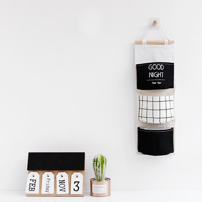 

Nordic Style Creative Cotton Wall Door Hanging Storage Bag Multi-Layer Wall Door Waterproof Storage Hanging Bag