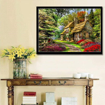 

Character Forest House Pattern 5D DIY Diamond Painting Embroidery Mosaic Painting Modern Cross Stitch Rhinestone Painting