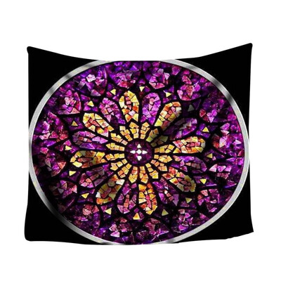 

Gobestart Colorful Print Tapestry Art Room Notre Dame Wall Hanging Tapestry Art Nature