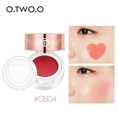 

OTWOO Air Cushion Blusher Folding Heart Shape Shimmer Blush Rouge