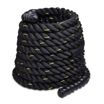 

2" x 40ft Professional Lightweight Fitness Rope Black & Golden Edge