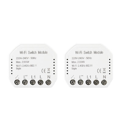 

Wifi Intelligent Light Switch DIY Breaker Module APP Remote Control Works with Alexa Google Home