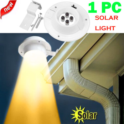 

〖Follure〗New LED Solar Powered Gutter Light OutdoorGardenYardWallFencePathway Lamp
