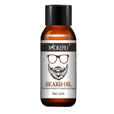 

1pc 30ml Pure Organic Beard Oil Natural Beard Growth Oil Moisturizing Smoothing Care Beard Balm For Men
