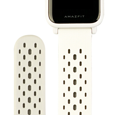 

Amazfit Porous Sports Strap Rock White with Light Gray for GTR42mm GTS Youth Edition Youth Lite Health Watch