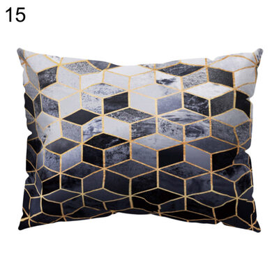 

Geometric Square Triangle Pillow Cover Cushion Case Home Car Sofa Hotel Decor