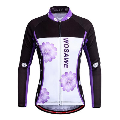 

Women Breathable Outdoor Short Sleeve MTB Cycling Jersey Purple SMLXL