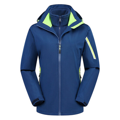 

Toponeto Womans Winter New Pure Color Two Piece Outdoor Outfit Windbreak Warm Coat