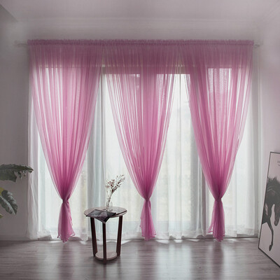 

Toponeto Leaves Sheer Curtain Tulle Window Treatment Voile Drape Valance 1 Panel Fabric