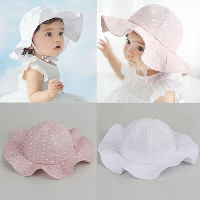 

Kids Summer Cotton Toddler Infant Sun Cap Outdoor Baby Girls Boys Sun Beach Hats