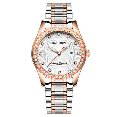 

Caseton steel band ladies watch rhinestone waterproof quartz watch fashion retro watches women